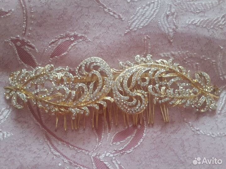 Свадебная заколка для волос