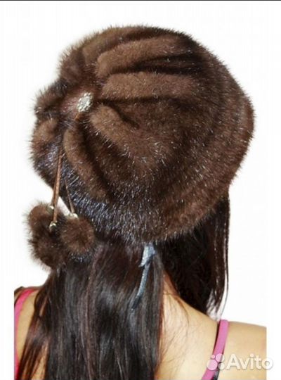 Шапка норковая женская 56-58