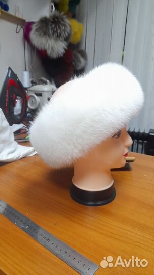 Повязка на голову из песца для Елены