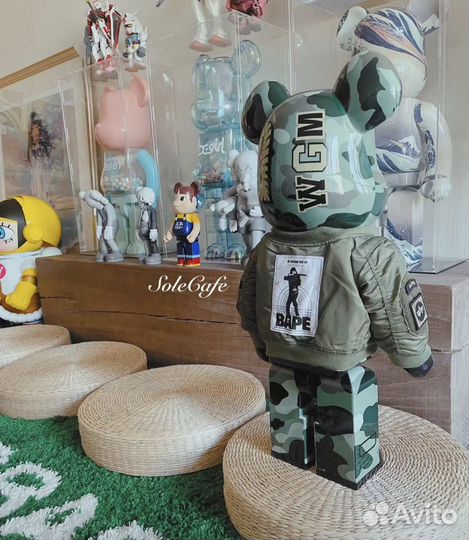 Игрушка Bearbrick medicom toy x Bape