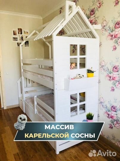 Детская кровать новая с лестницей