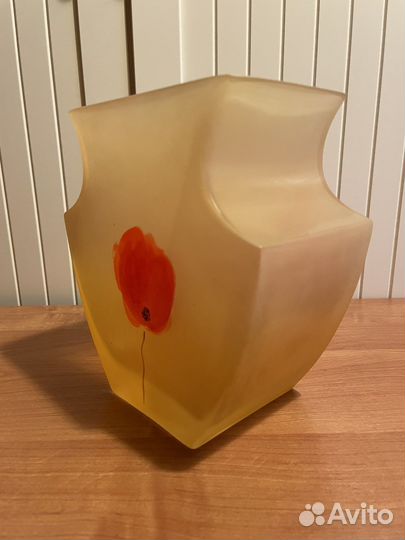 Ваза стекло маки и в китайском стиле