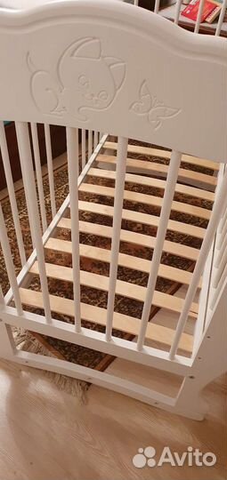 Детская кровать,матрас, бортики, белье
