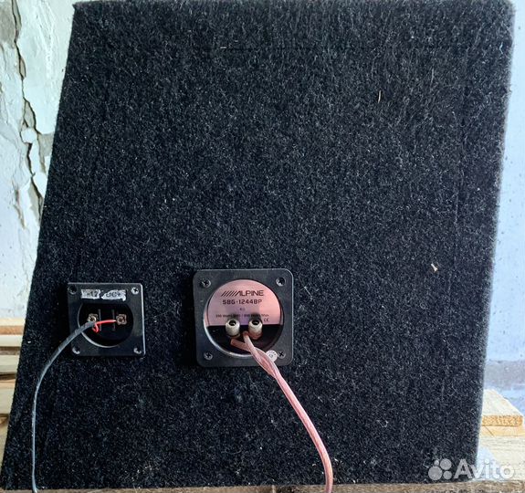 Сабвуфер alpine sbg 1244bp