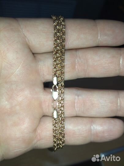 Цепь золотая мужская 585