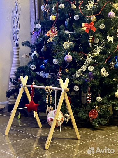 Стойка тренажер монтессори graspy с подвесами