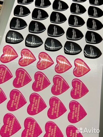 Изготовление наклеек, объемных наклеек и стикеров