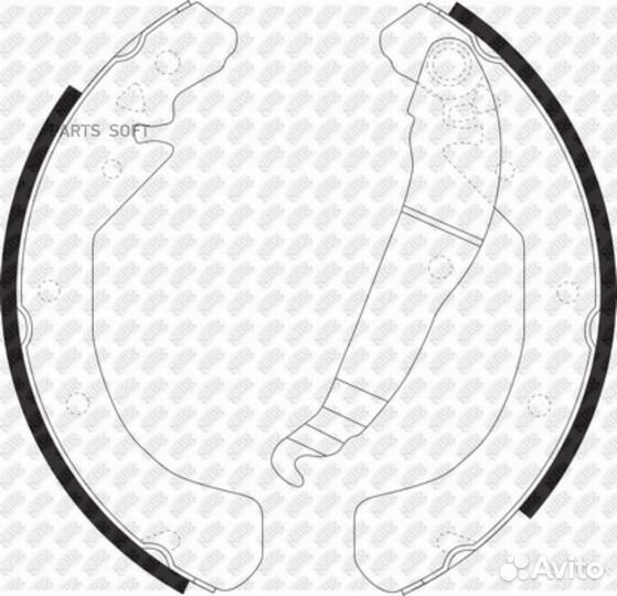 Nibk FN0599 К-т торм. колодок Re бараб. OP Astra