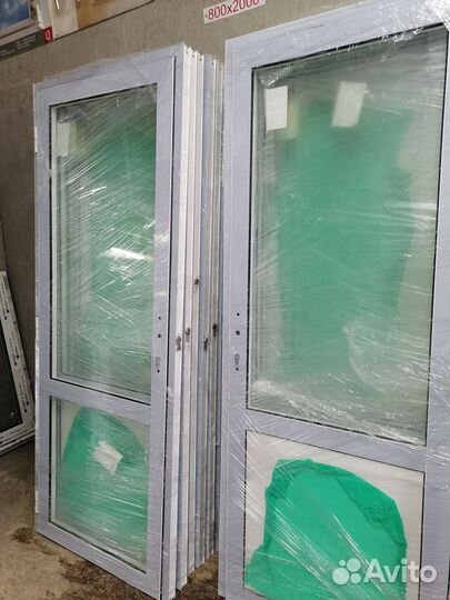 Двери алюминиевые 799х2003 мм