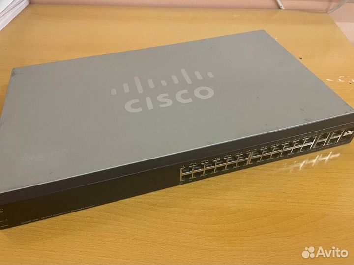 Коммутатор Cisco SG300-28P 24 порта (PoE)