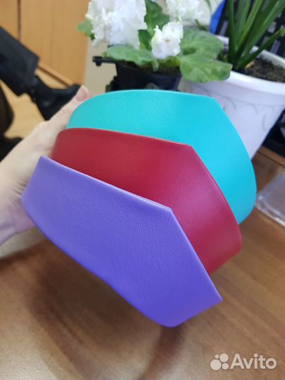 Кокошник современный кожаный