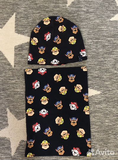 Шапка H&M и снуд р110-116