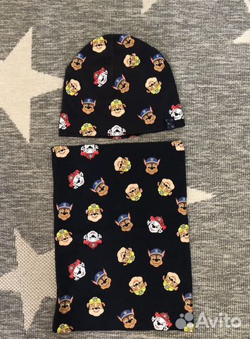 Шапка H&M и снуд р110-116