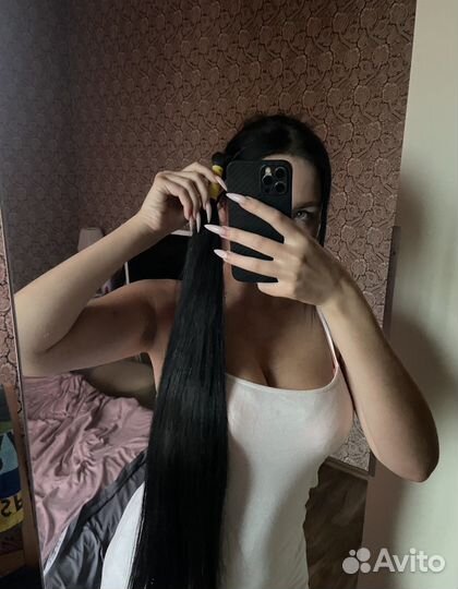 Волосы натуральные срез 70см Luxe