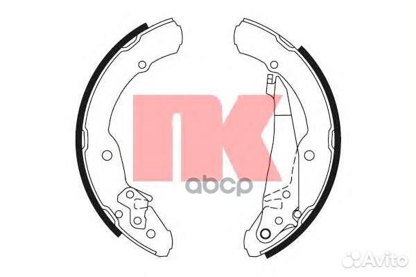 Колодки тормозные барабанные 2743631 2743631 Nk