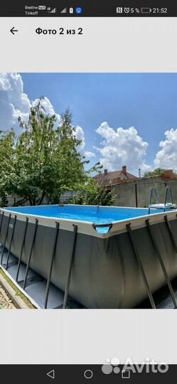 Каркасный бассейн Intex 26356 549x274х132установка