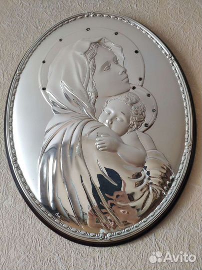 Панно Мадонна с младенцем,Италия