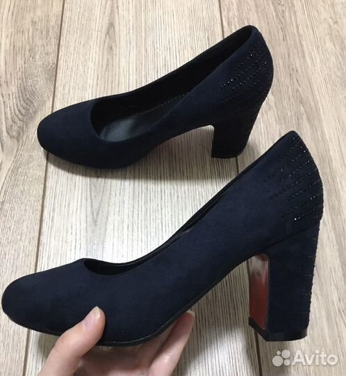 Туфли замшевые