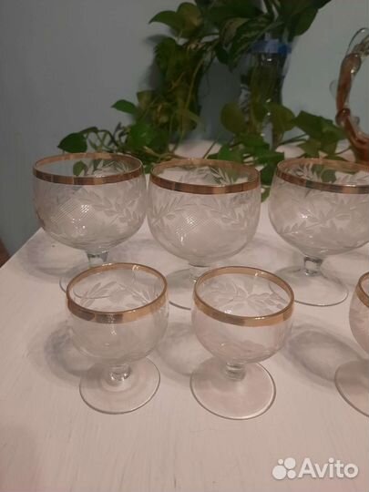 Набор фужеров и рюмок ссср, лот 1