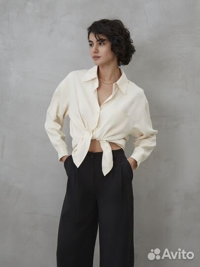 Рубашка женская хлопок оверсайз