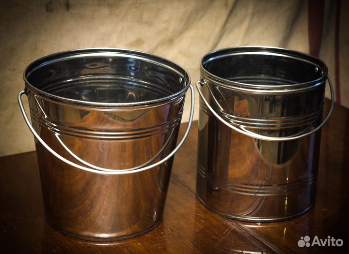 Бак печки-прачки, таз, ведро, ковши из нержавейки