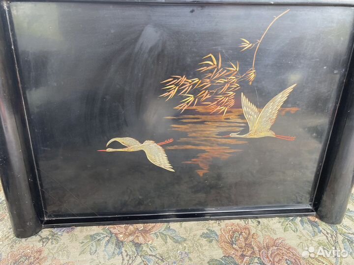 Поднос деревянный, производство Ветнам