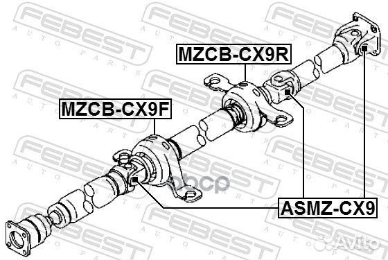 Подшипник опоры карданного вала mzcbcx9F Febest