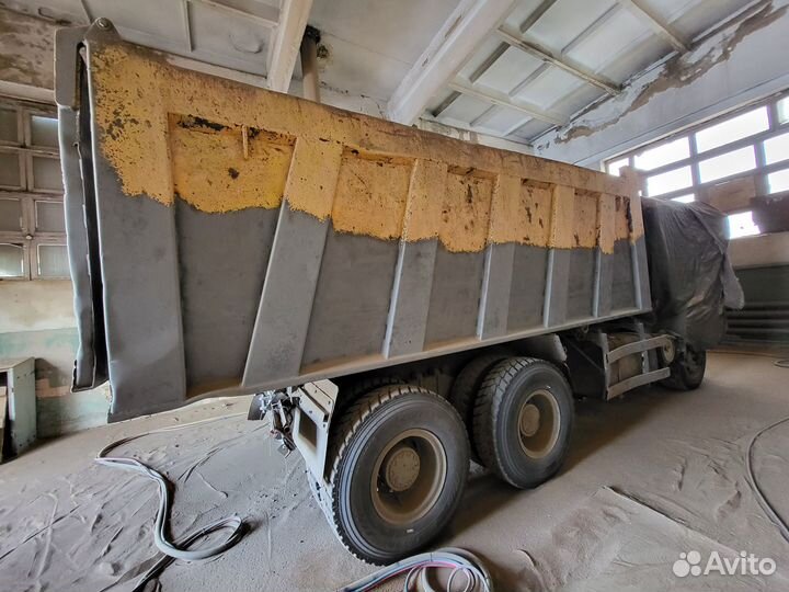 Пескоструйная обработка пескоструй грузовой техник