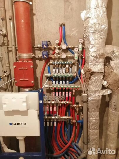 Укладка водяного теплого пола,теплый пол