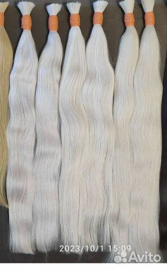 Волосы для наращивания Блонд 70 см