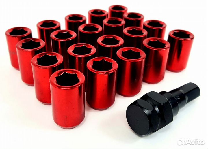 Гайки TOP FIT M12x1.5 (Красный)