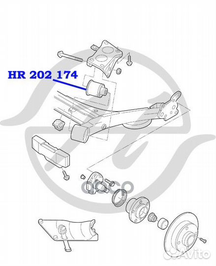 Сайлентблок HR202174 Hanse