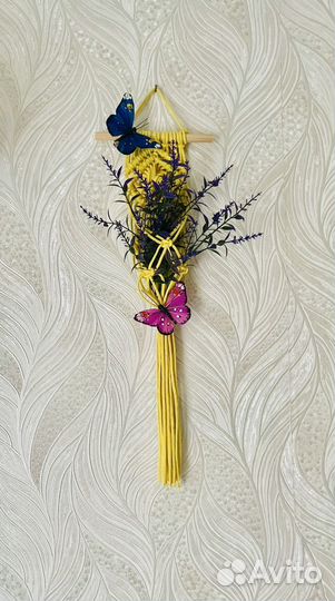 Панно макраме бохо