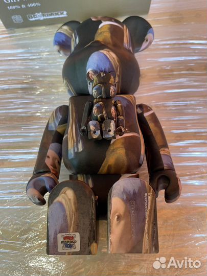 Bearbrick Johannes Vermeer 400/100 оригинал