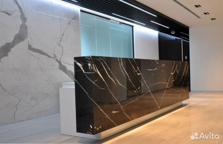 Барная стойка для клиники из искусственного камня