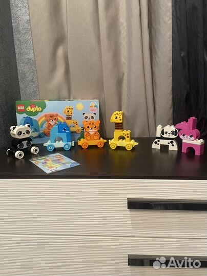 Лего дупло поезд с животными