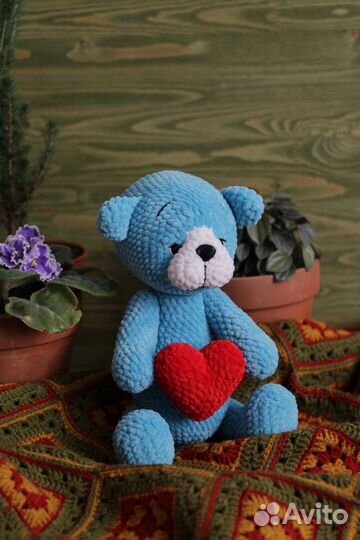 Вязаная игрушка Медведь
