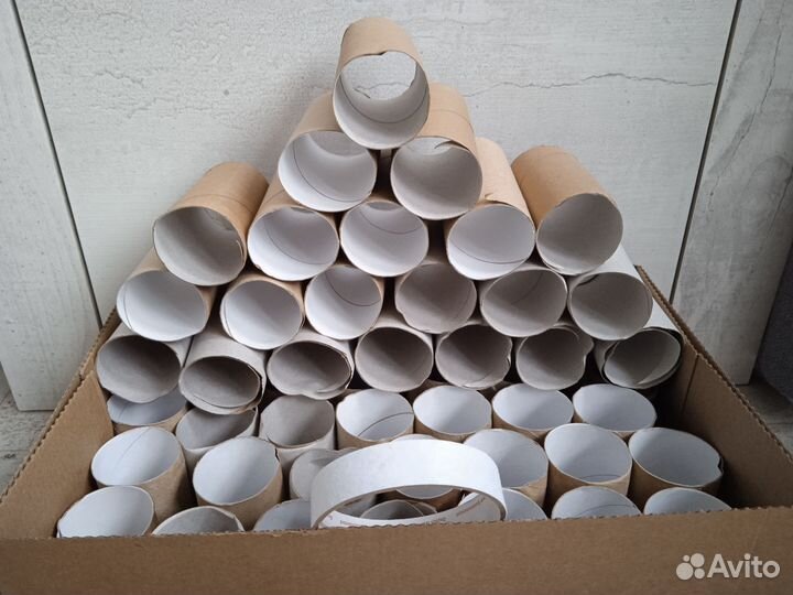 Втулки картонные от туалетной бумаги