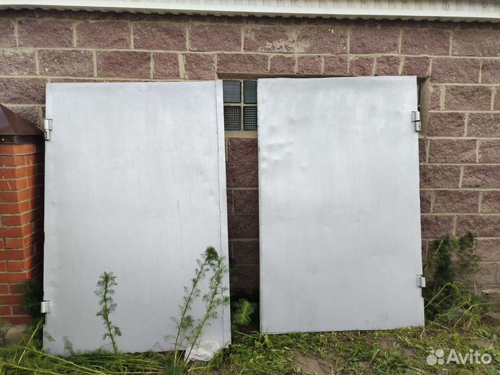 Ворота гаражные металлические бу