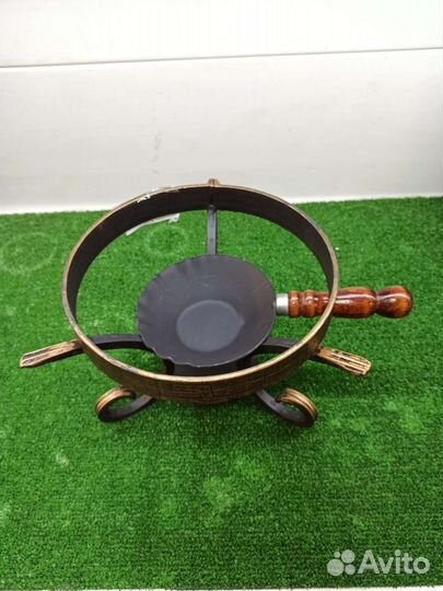 Подставка по садж кованная с ручкой