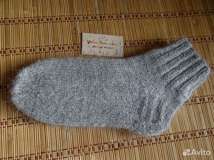 Носки ручной вязки шерстяные