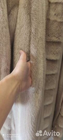 Шуба норковая с капюшоном