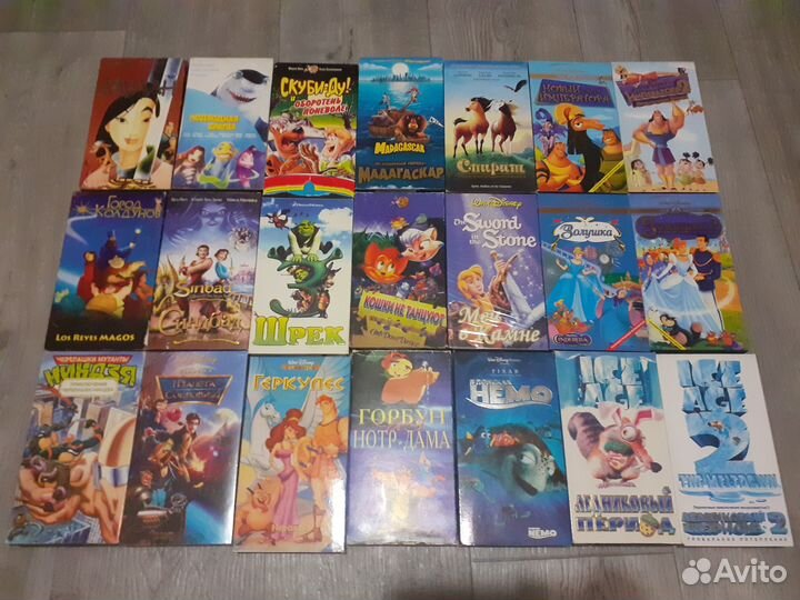 Видео кассеты, мультфильмы