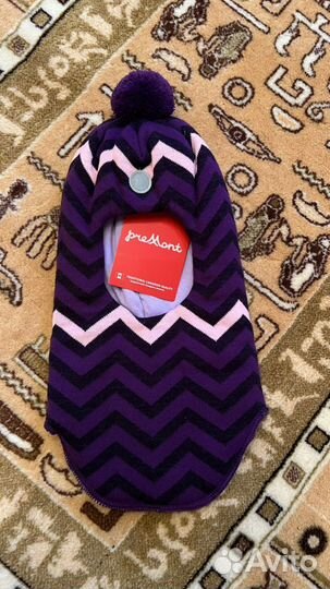 Шапка шлем для девочки 52 54