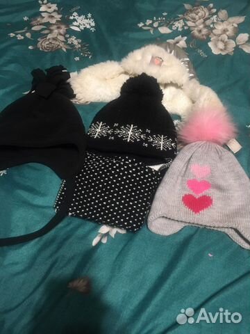 Комплект шапка, шарф 5 шапок