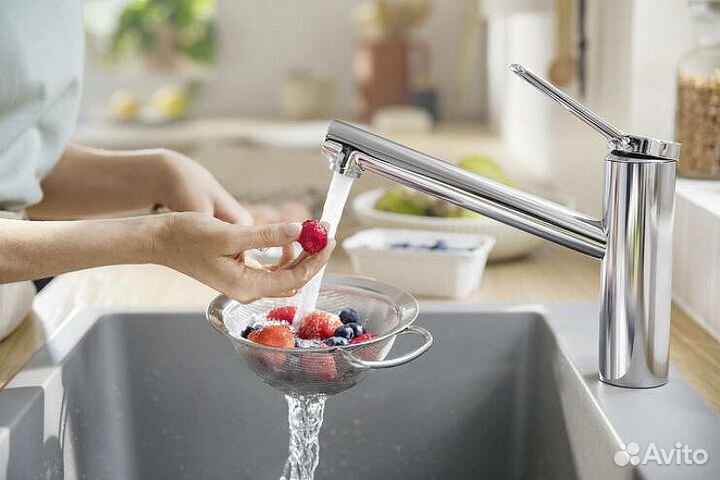 Смеситель для кухни Hansgrohe Zesis M33 74802800 нержавеющая сталь