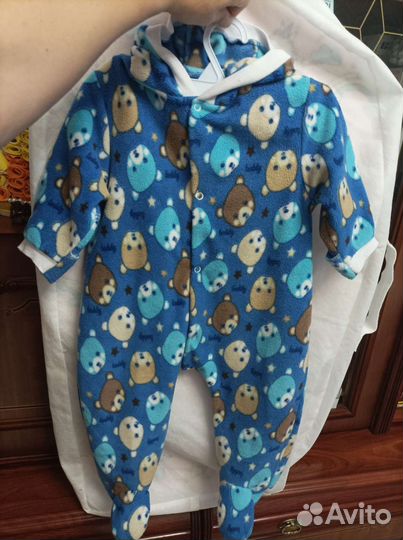 Флисовый комбинезон 74