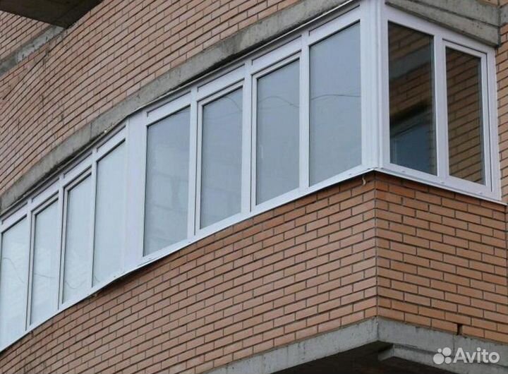 Остекление балконов и лоджий под ключ X7605