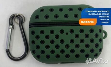Силиконовый чехол для Apple AirPods Pro Green-Blac