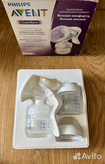Молокоотсос avent ручной и пакеты для гв